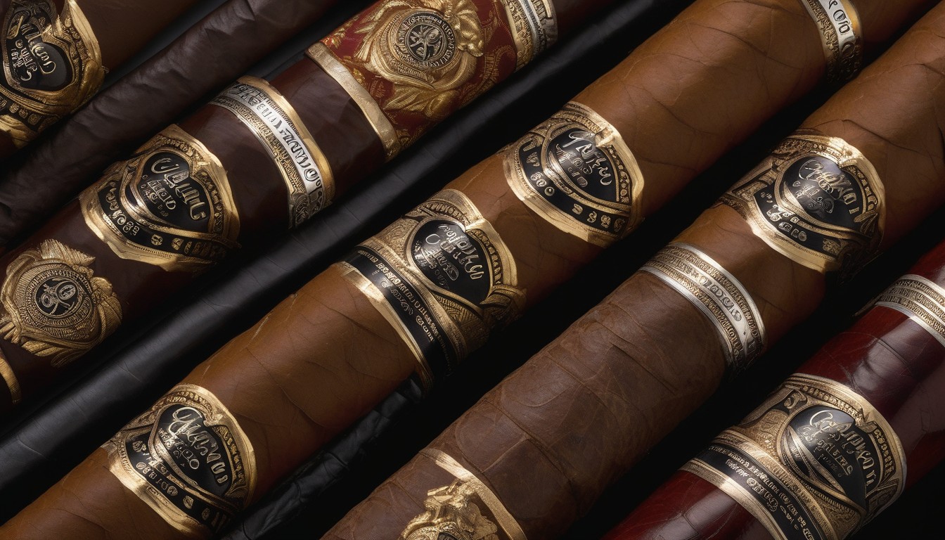 Ashton cigars showcasing their elegant Connecticut Shade wrapper and classic band design
