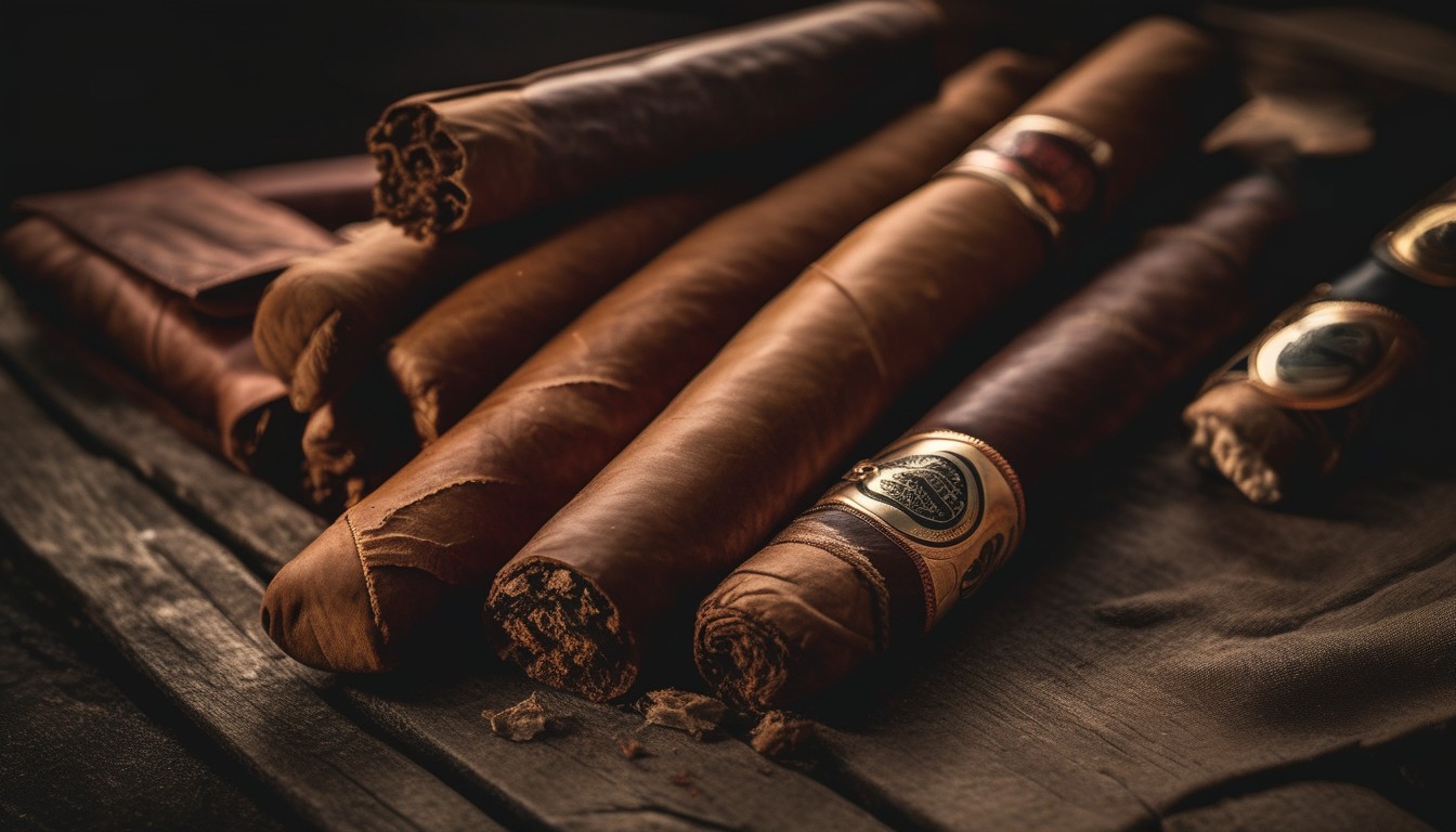 Evening summer cigar session on a patio