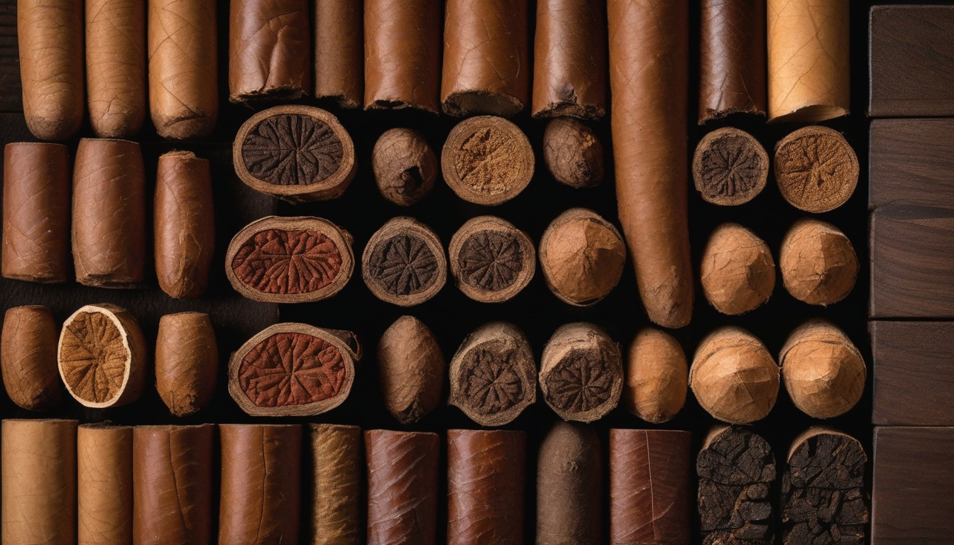 Side-by-side comparison of box-pressed and round cigar cross-sections