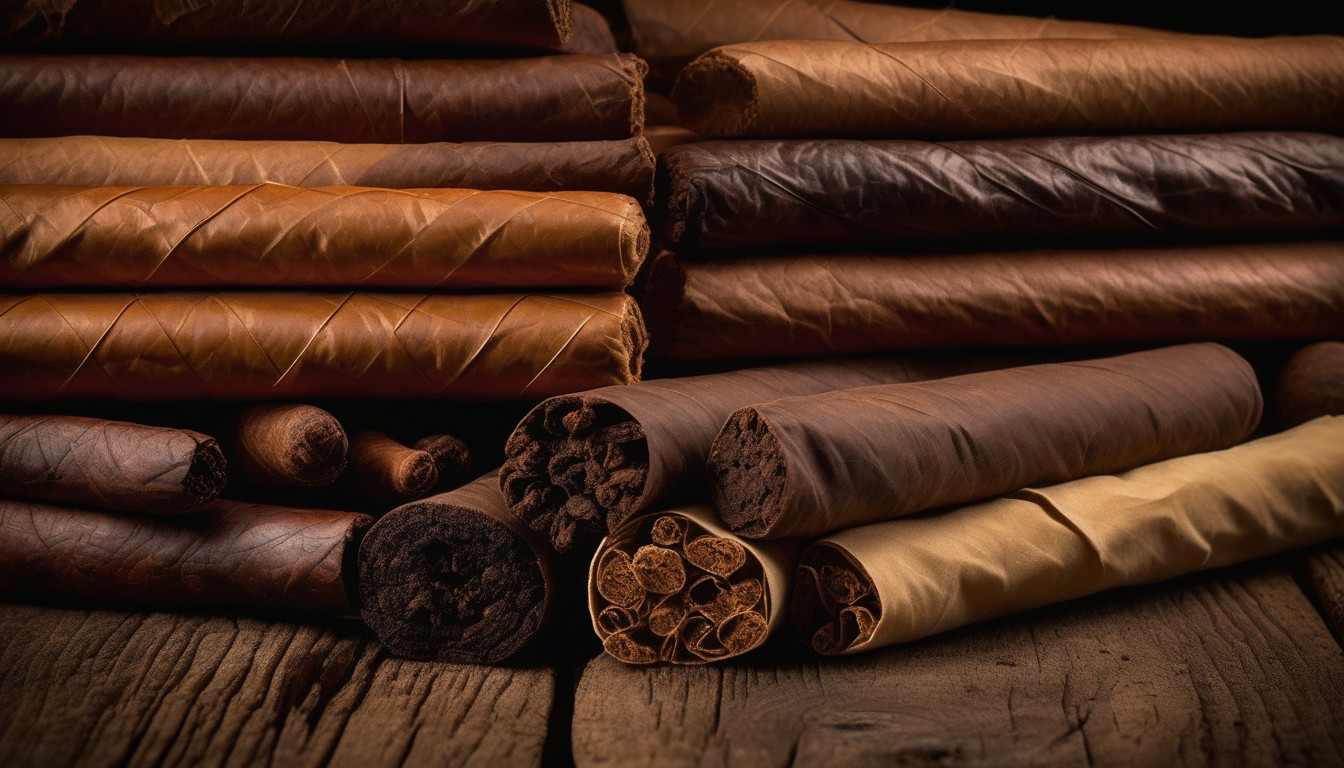 A selection of premium box-pressed and round cigars
