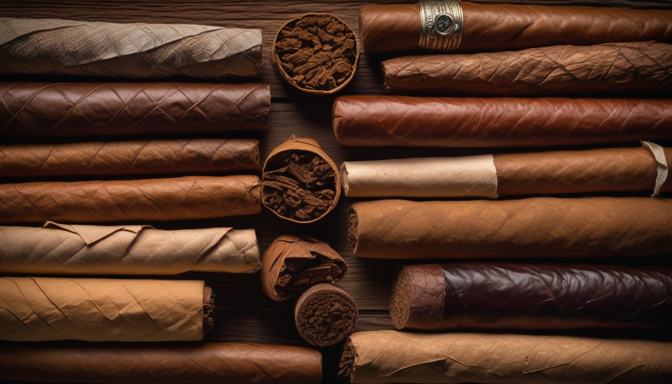 Timeline showing cigar flavor development from fresh to aged
