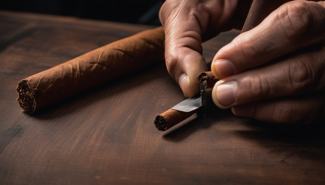 How to cut a cigar properly