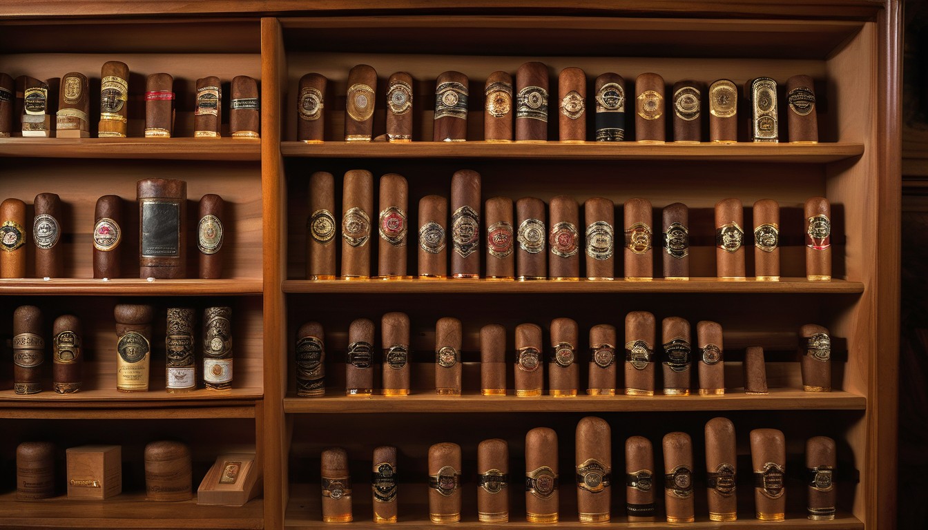 Selection of premium Honduran cigar brands displayed with their boxes