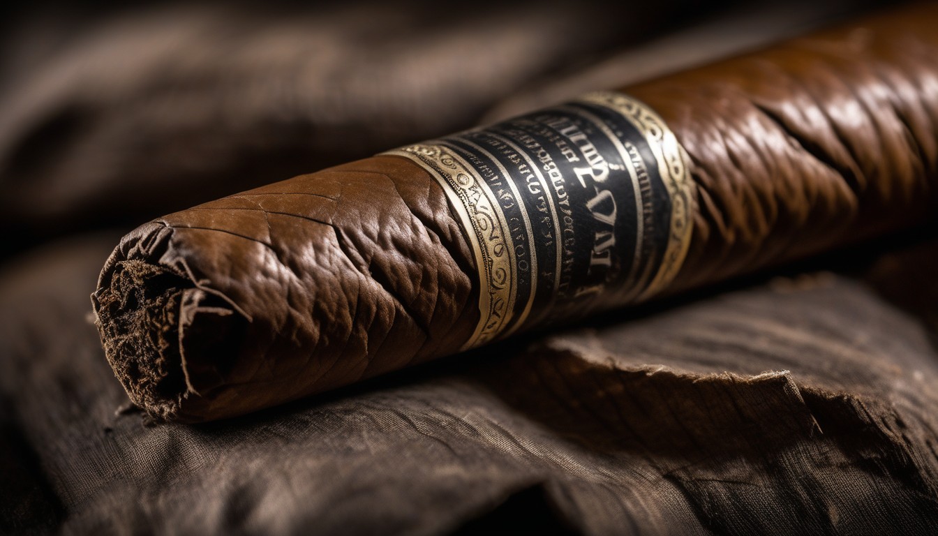 Liga Privada No. 9 cigar showcasing its dark Connecticut Broadleaf wrapper