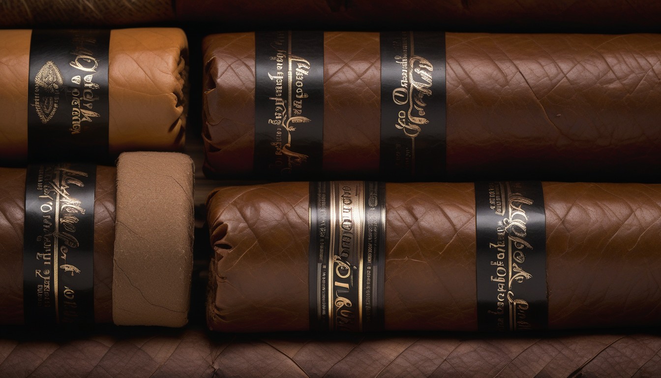 Tatuaje cigars featuring the Black Label and Brown Label with their distinctive bands