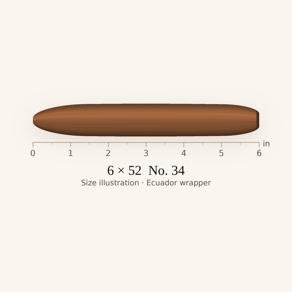 Padrón Dámaso No. 34 - Medium Figurado cigar by Padron