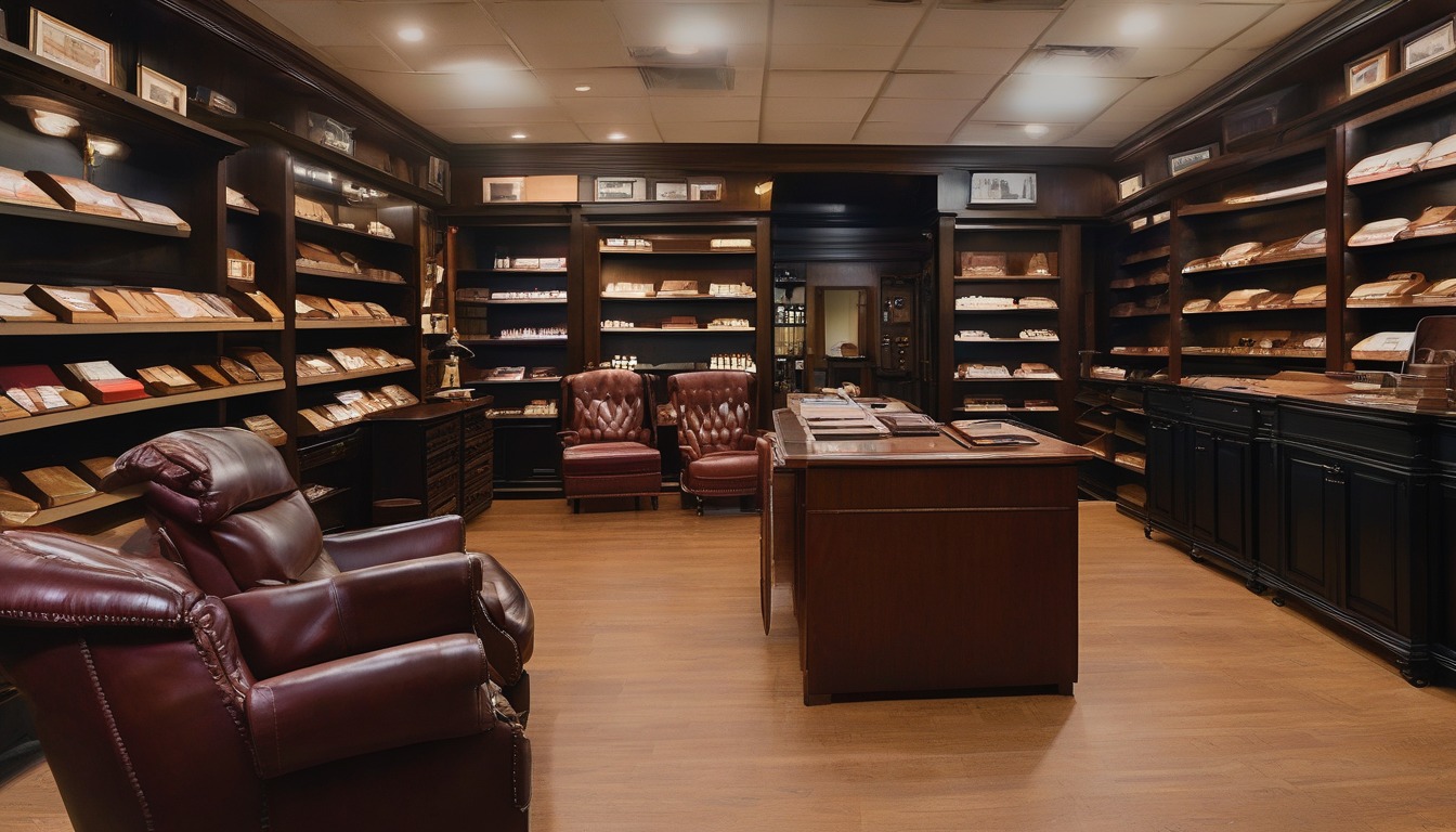 Burns Tobacconist cigar lounge in Chattanooga