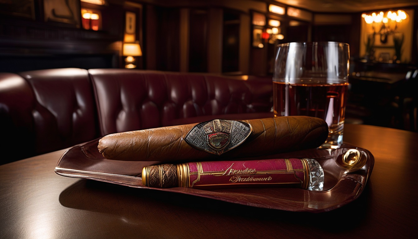The Cigar Lounge at Chamberlain's cigar lounge in Dallas