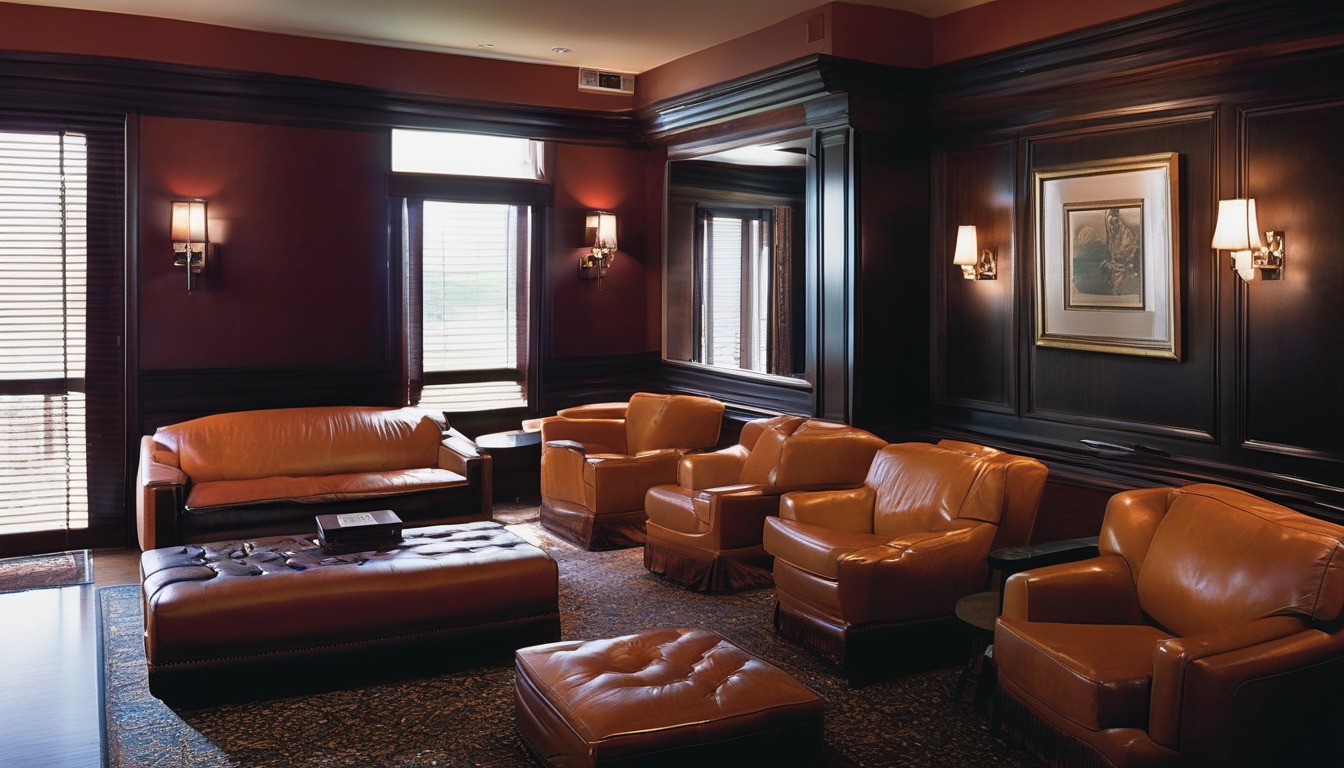 Tailored Smoke Hickory cigar lounge in North Carolina